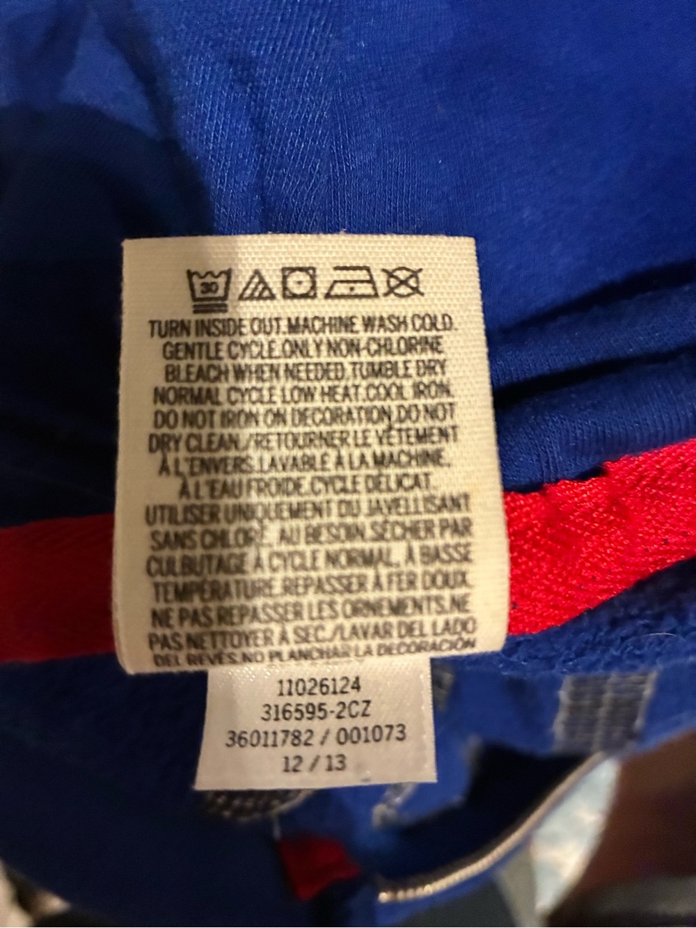 PINK Victoria's Secret Women's Royal Blue Zip-Up Hoodie - Picture 12 of 12